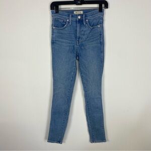 Madewell 10" high rise skinny denim jeans